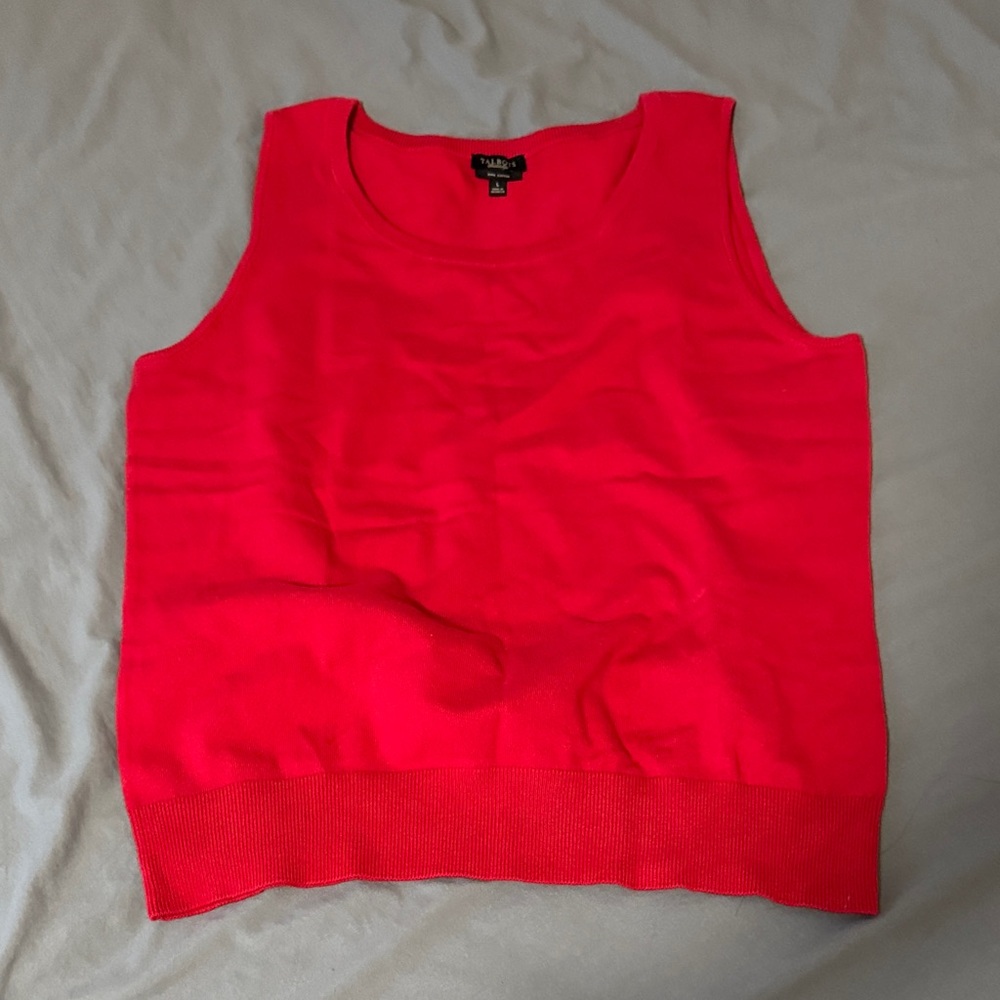 Talbots Bold Red Knit Tank